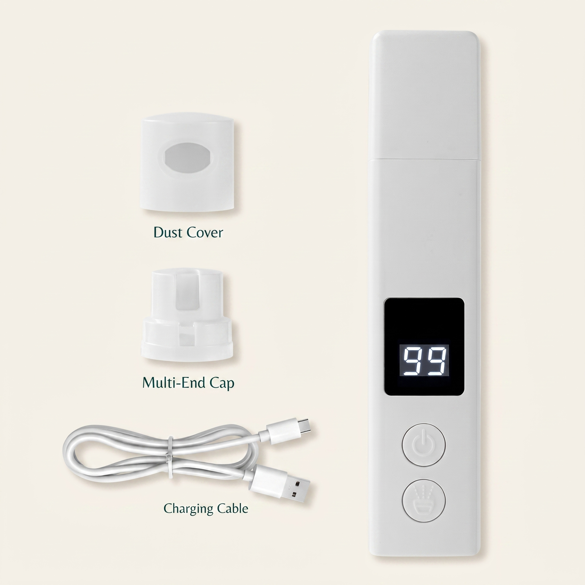 Vantry Pet Silent Nail Grinder for Dogs & Cats — Rechargeable, Painless & Stress-Free