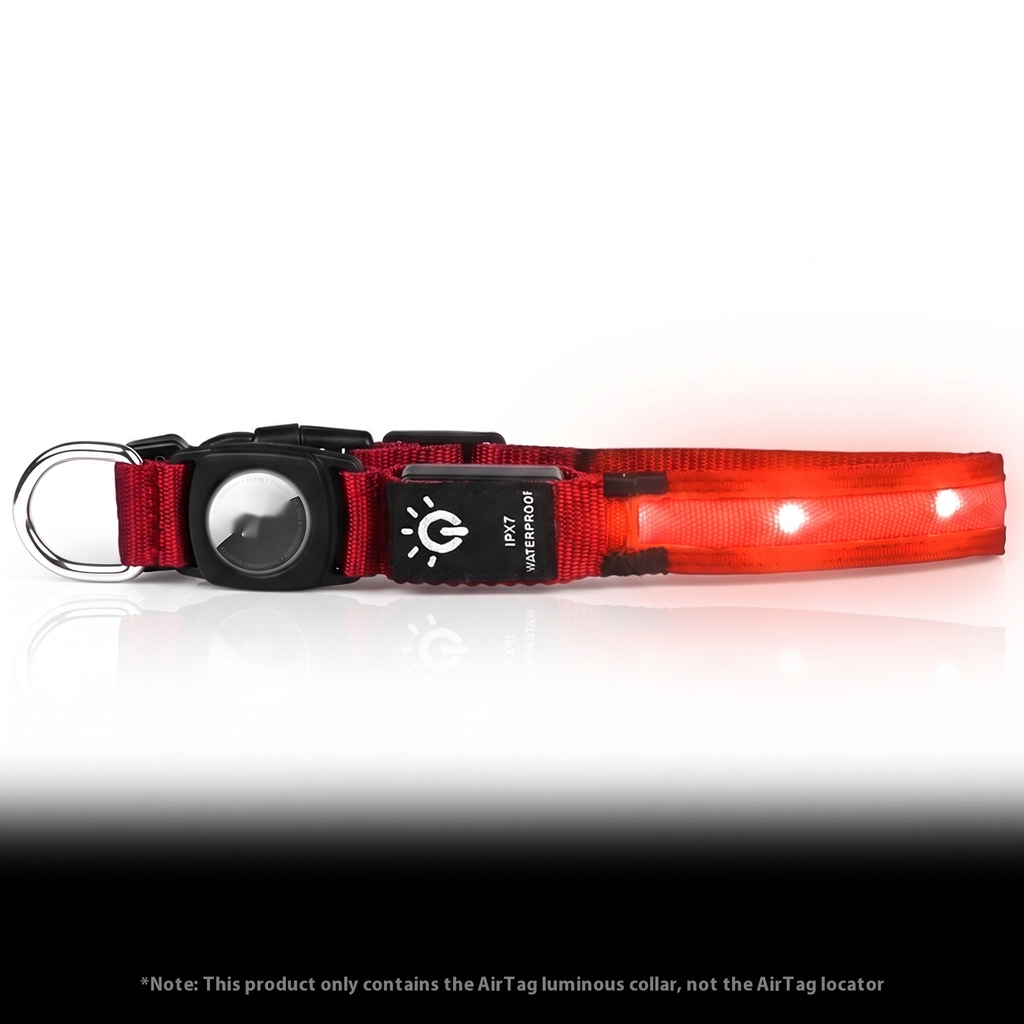 Protective Cover Positioning Tracker Waterproof LED Pet Luminous Collar