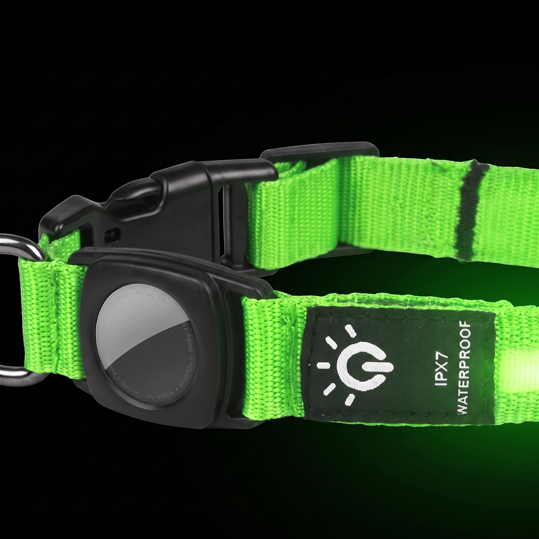 Protective Cover Positioning Tracker Waterproof LED Pet Luminous Collar